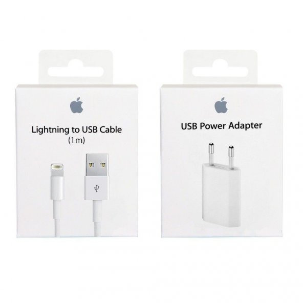 Apple iPhone XR Şarj Aleti 5w Adaptör + Lightning Kablo