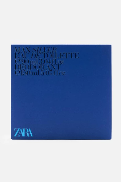 ZARA MAN SILVER EDT 90ML (3.04 FL OZ) + DEODORANT SPRAY EDC 150ML (5.07 FL OZ) - 4