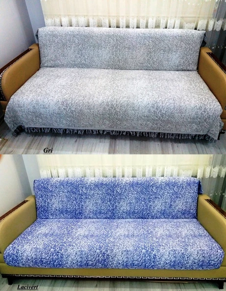 Pamuklu Kaymaz Ebruli Koltuk-Çekyat Örtüsü (13 RENK) - 6
