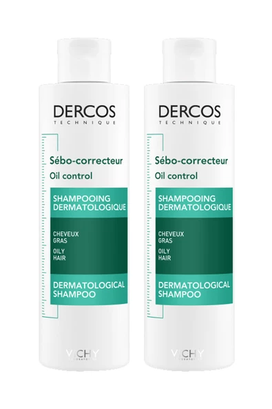 Dercos Oil Control - Yağlanma Karşıtı Şampuan 200ml 2'li