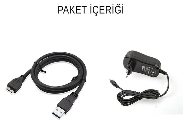 Everest HD3-530 2.5/3.5 USB3.0 6Gbps/UASP 4TB/6TB/8TB Docking Harddisk Kutusu - 4