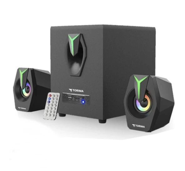 Torima D38 RGB Işıklı Bluetooth Hoparlör - 2in1 Subwoofer + Hafıza Kartı Desteği"