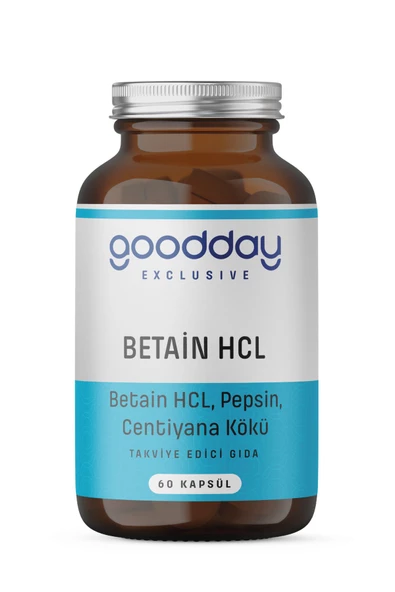 Betain Hcl Pepsin 60 Kapsül Besin Takviyesi