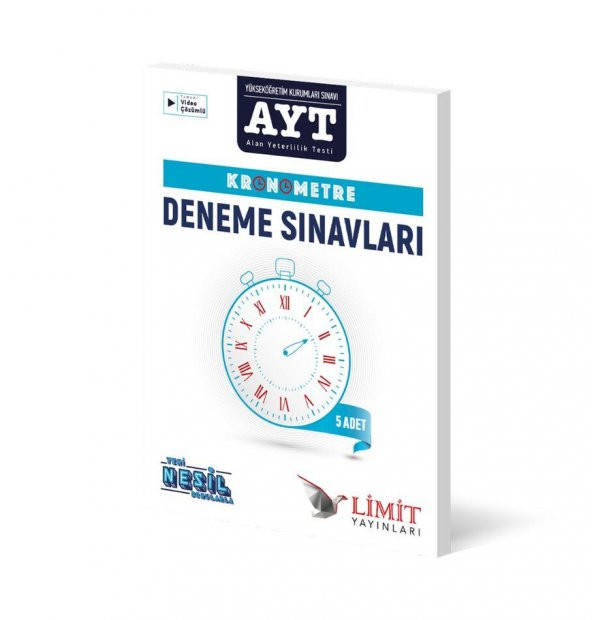 AYT Kronometre Deneme Sınavları 5 Adet Limit Yayınları