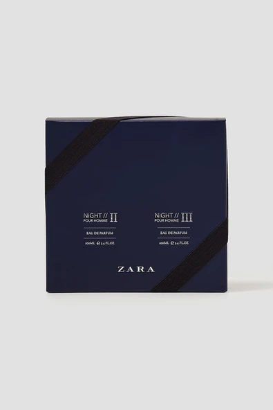 ZARA NIGHT POUR HOMME II + ZARA NIGHT POUR HOMME III EDP 100 ML - Resim 4