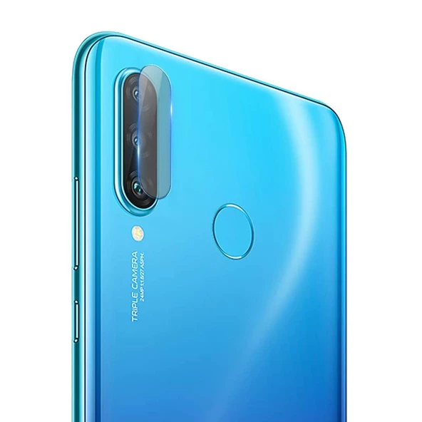 Huawei P30 Lite Kamera Lens Koruyucu Nano Cam Şeffaf Tam Kaplama