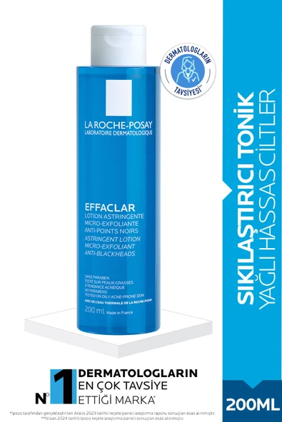 Effaclar Mikro Soyucu Sıkılaştırıcı Tonik 200ml- Yağlı/Hassas Ciltler