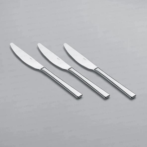 Nehir Deniz Sade 12 Adet Yemek Bıçak Takımı ürün görseli 1