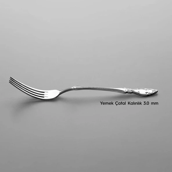 Nehir Adriana Sade 6 Kişilik 36 Parça Çatal Kaşık Bıçak Takımı - Resim 11