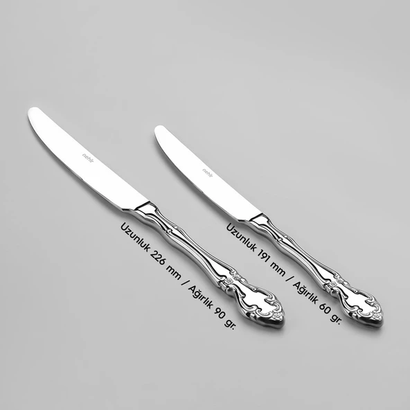 Nehir Adriana Sade 6 Kişilik 36 Parça Çatal Kaşık Bıçak Takımı - Resim 4