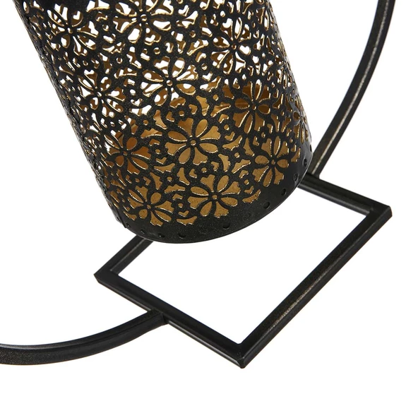 Rumi Kesme Metal Standlı Mumluk 28cm - 4