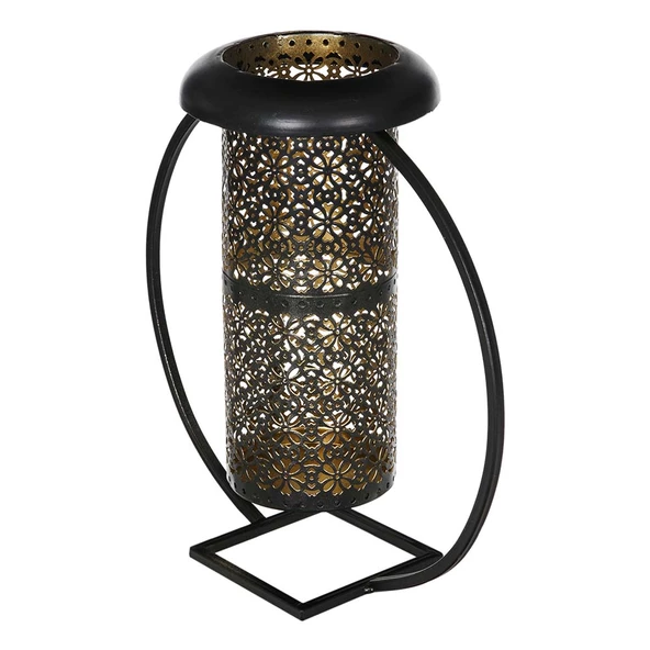 Rumi Kesme Metal Standlı Mumluk 28cm - 2