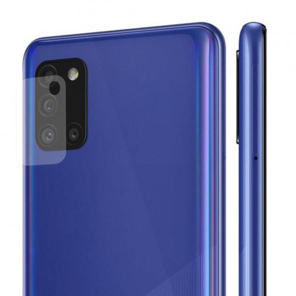 Samsung Galaxy A31 Kamera Lens Koruyucu Nano Cam Şeffaf Tam Kaplama - 2