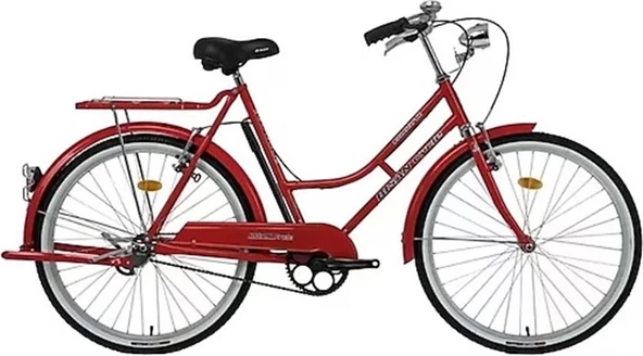 BİSAN ROADSTAR GL KADIN HİZMET BİSİKLETİ 57CM V 26 JANT NEX.3 VİTES KIRMIZI SİYAH BEYAZ