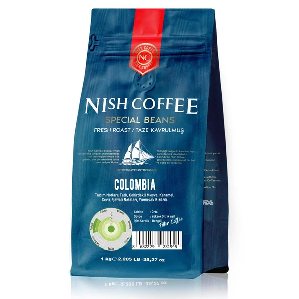 Nish Filtre Kahve Colombia 1 Kg