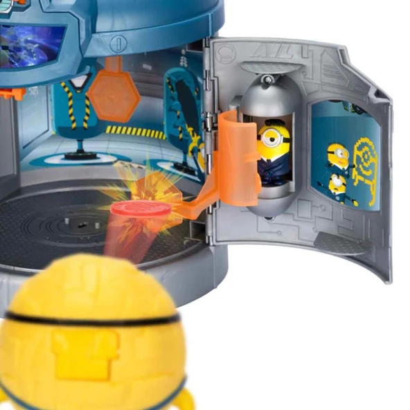 Giochi Preziosi Minions Sesli ve Işıklı Dönüşen Sürpriz Oyun Seti MN405000 - 5