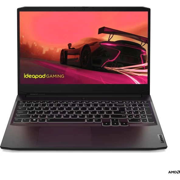 Ideapad Gaming 3 AMD Ryzen 5 5500H 8GB 512GB SSD RTX2050 Freedos 15.6" FHD Taşınabilir Bilgisayar 82K202BRTX - 2