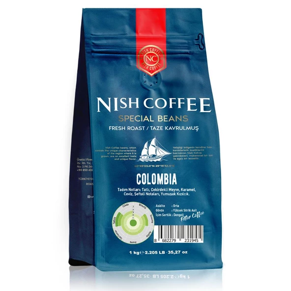 Nish Filtre Kahve Colombia 1 Kg - 3