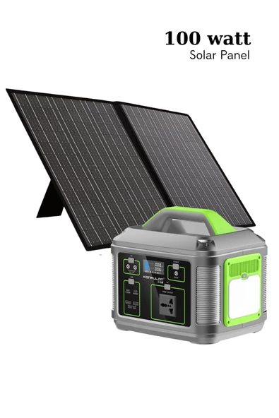 100 Watt 18 Volt 5.5 Amper Solar Monokristal PV Modüllü Katlanabilir Çantalı Güneş Paneli