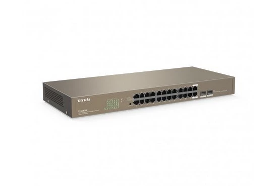Tenda TEG1024F 24 Port 10/100/1000 +2SFP Yönetilemez Switch - 2