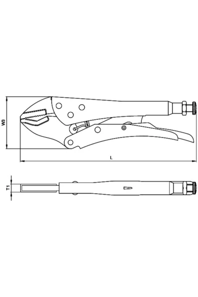 CETA ÖZEL AĞIZLI AYARLI PENSE 240 MM - 2