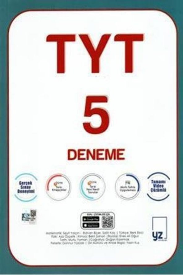 YZ YKS TYT 5 DENEME SINAVI VİDEO ÇÖZÜMLÜ