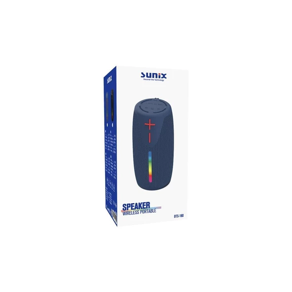 Sunix 8W 2000 Mah Taşınabilir Bluetooth Hoparlör Mavi BTS-180 - 3