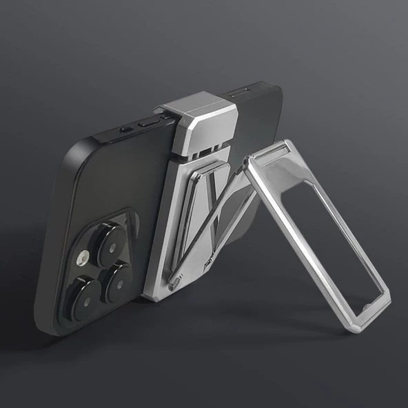 360 derece Dönen Tüm Telefon Tipleri İle Uyumlu Metal Telefon Standı Braket - 5