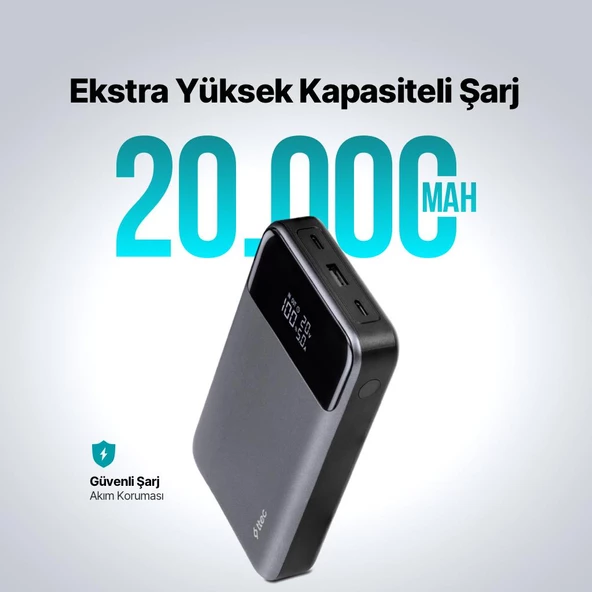 Ttec Mega Hızlı 130W 20.000mAh Yüksek Kapasiteli Powerbank, Dijital Göstergeli Notebook Powerbank - 2