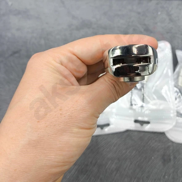 Toyota Amblemli Bej Renk Metal Emniyet Kemer Yükseltici Rahatlatıcı Toka 2 Adet - 3