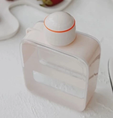 Pinterest Çanta İçi Yassı Su Matarası Suluk 450 ml ( Contalı Sızdırmaz Kapak ) - 2