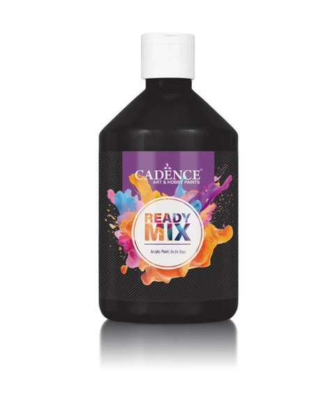 READY MIX AKRİLİK BOYA RM-12 SİYAH 500ML