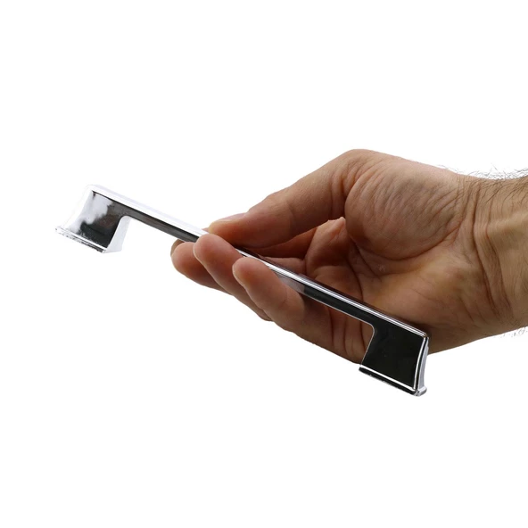 Metal Krom Mobilya Çekmece Mutfak Dolabı Dolap Kapak Kulpları Kulbu Kulpu Kulp 160 mm - Resim 3