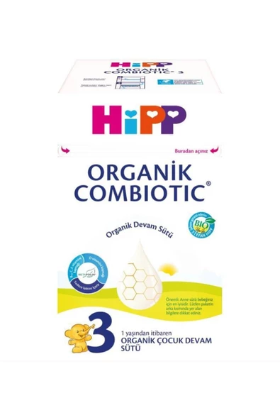 Hipp 3 10+ Ay 800 gr Organik Devam Sütü