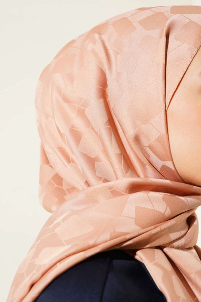 Asimetrik Desen Jakar Şal Taba - 18 - Resim 4