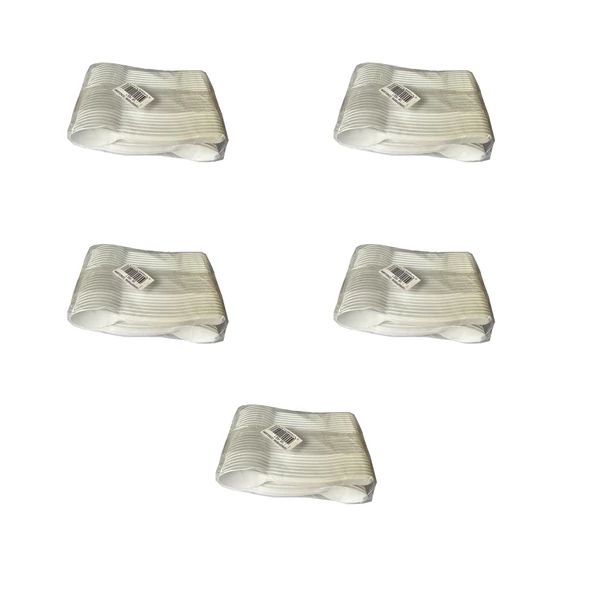 Plastik Şeffaf Beyaz Sup Kaşık - Tatlı Dondurma Kaşığı - 12.5 Cm. - 50 Adetlik 5 Paket