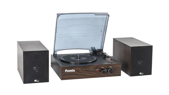 Fomix Fm200 Turntable Bluetooth Hoparlörlü Ahşap Pikap Çalar - 7