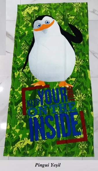 Polo ve Pingui Desenli Plaj Havlusu (SEÇENEKLİ) - 8