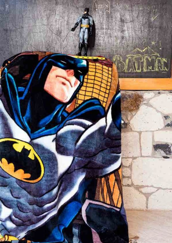 Özdilek Lisanslı Tek Kişilik Çocuk Battaniye-Batman Yellow - 2