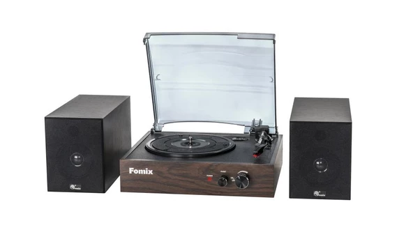 Fomix Fm200 Turntable Bluetooth Hoparlörlü Ahşap Pikap Çalar - 5