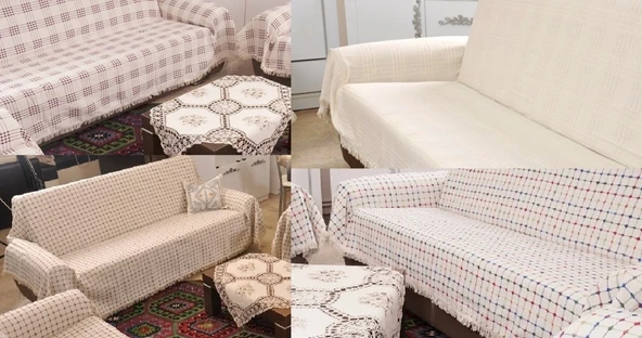 Buldan Pamuklu Maxi Koltuk-Çekyat Örtüsü (180x300)