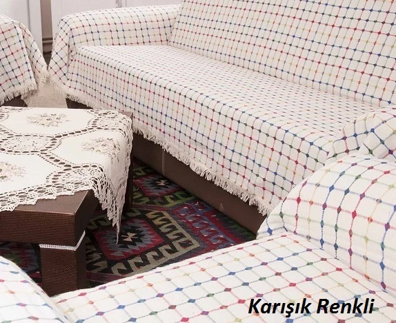 Buldan Pamuklu Maxi Koltuk-Çekyat Örtüsü (180x300) - 6