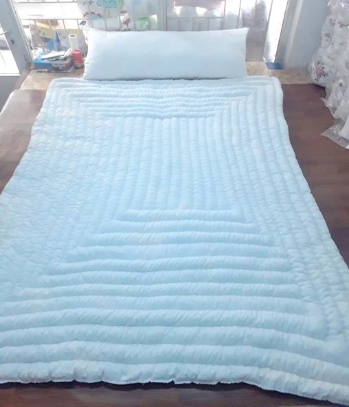 Babaanne Yorganı, El Yapımı Tek Kişilik Pamuklu Yorgan (155x215) - 2