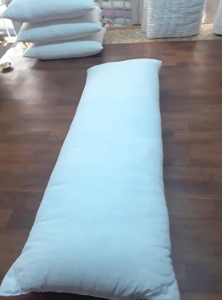 Karı Koca Yastığı 50x130+Yastık Kılıfı, Doğal Pamuk, Uzun Yastık (50x130) - 5