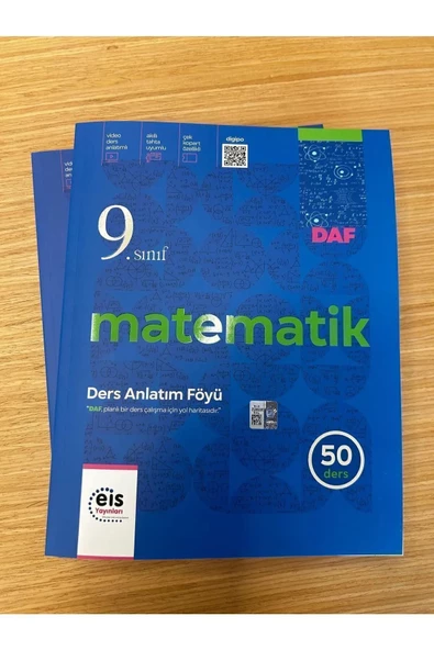 Eis 9. Sınıf Matematik DAF Ders Anlatım Föyleri 2025 Güncel Müfredat