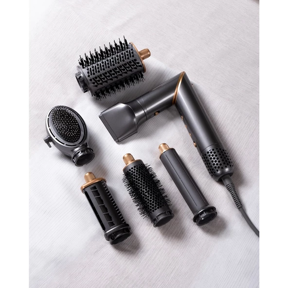 Pierre Cardin 8 in 1 Air Pro Styler Saç Şekillendirme Seti PC-F21002 - 4