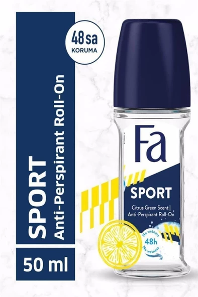 Men Sport Yeşil Turunçgil Ferahlığı Roll-on 50 ml