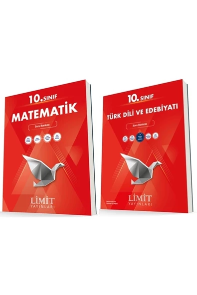 Limit 10. Sınıf Matematik + Edebiyat Soru Bankası Seti 2 Kitap 2023