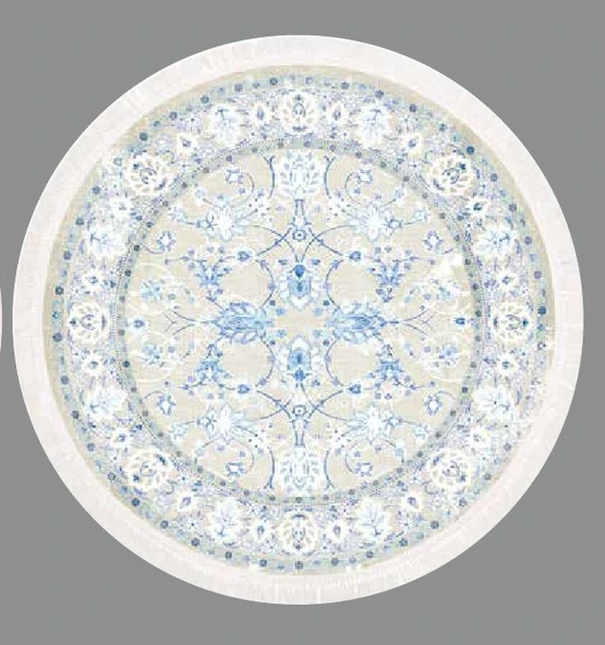 Brillant Latex Yuvarlak Kaymaz Taban Halı-SARMAŞIK HLD11309.801-(150Q) - 2