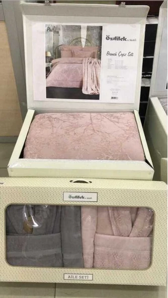 Özdilek 16 Parça Çeyiz Seti, Gelin Seti-Branch Pudra - 2